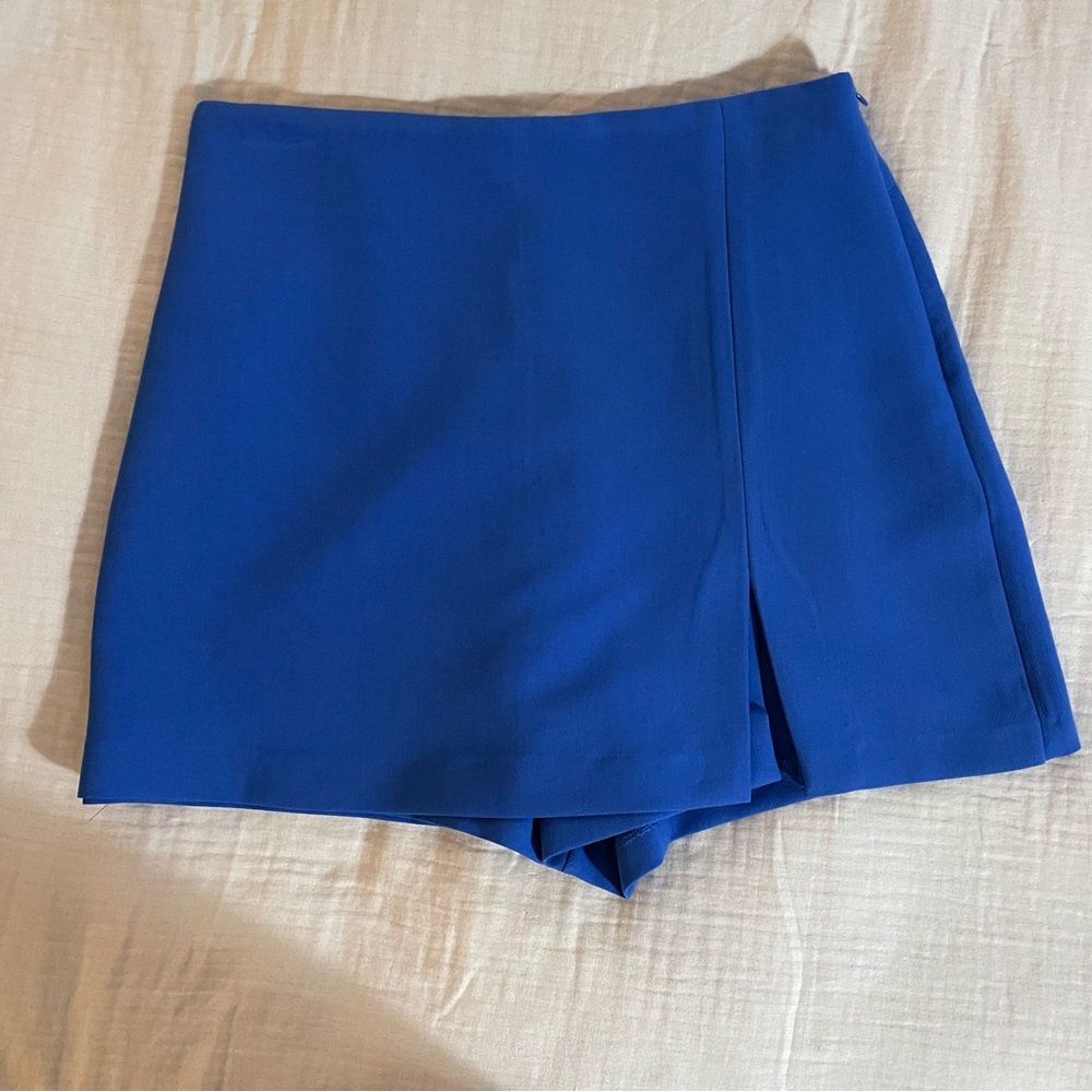Zara blue skort with slit